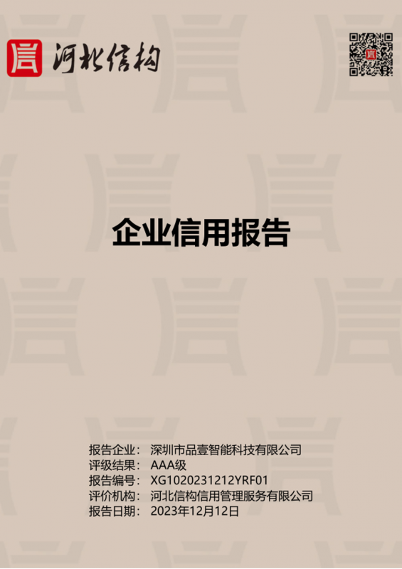 企业信用报告
